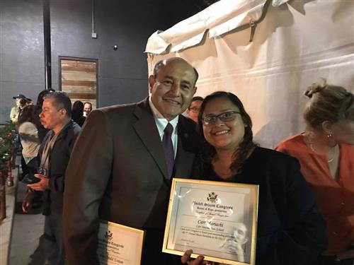 Lou Correa recognized the Carr Mariachi at the Christmas Tree Lighting Ceremony 